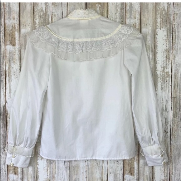 🤍 Vintage Gunne Sax blouse | XXS - Picture 8 of 15